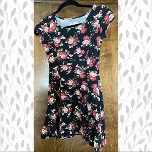 Floral cotton skater dress mini dress